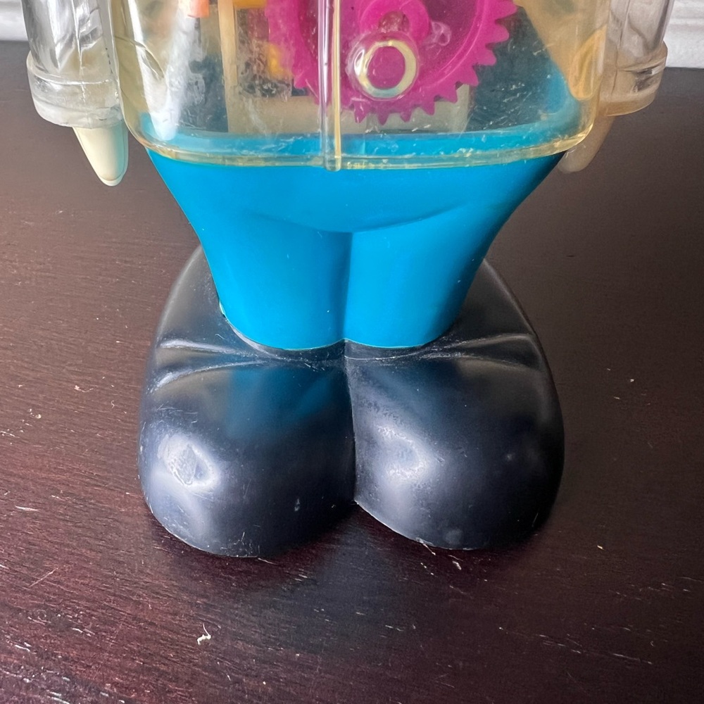 Vintage 1970s Disney Mickey Mouse Windup Toy Transparent Gear Body Gabriel - Picture 6 of 10
